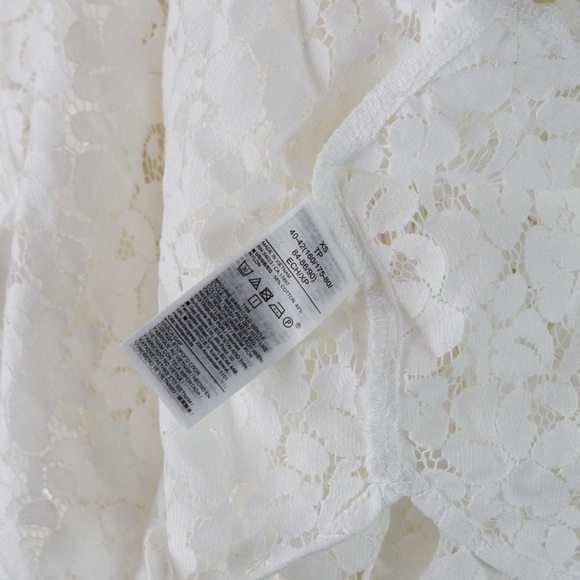 NEW Gap Cropped White Lace Shirt XS - Picture 8 of 11